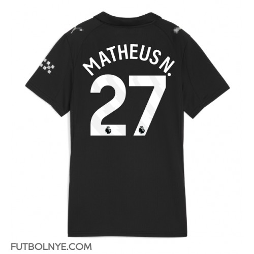 Camiseta Manchester City Matheus Nunes #27 Visitante Equipación para mujer 2025-26 manga corta